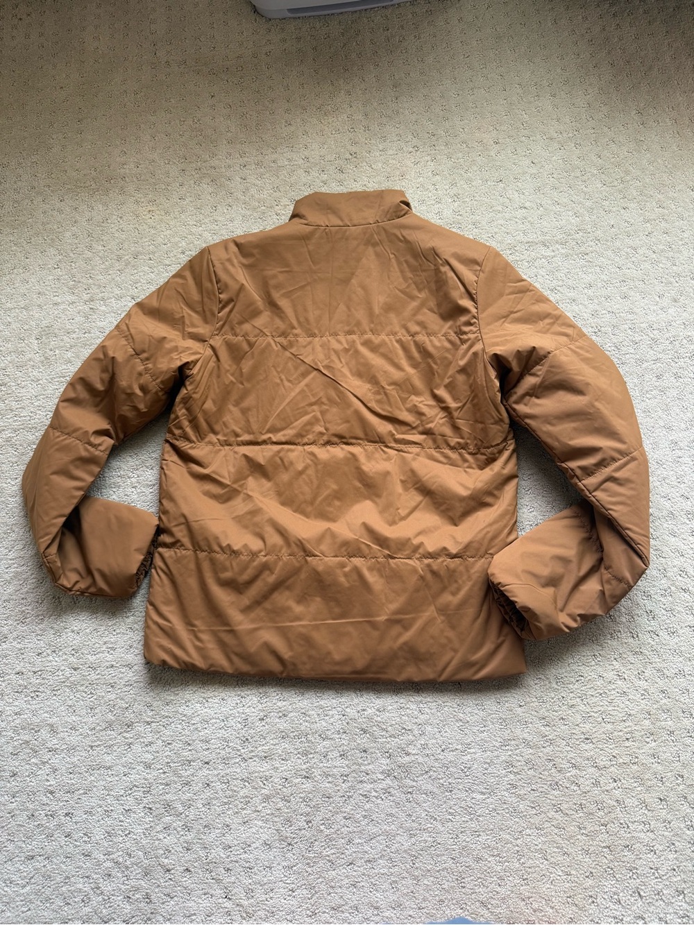 Vuori Quilted Zip Jacket in Camel Brown - Picture 4 of 7